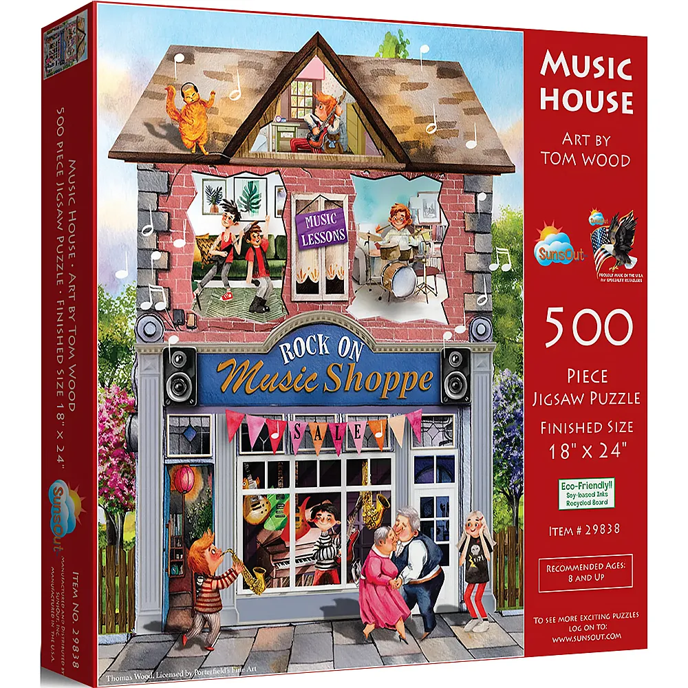 SunsOut Puzzle Tom Wood Musikhaus - 500 Teile