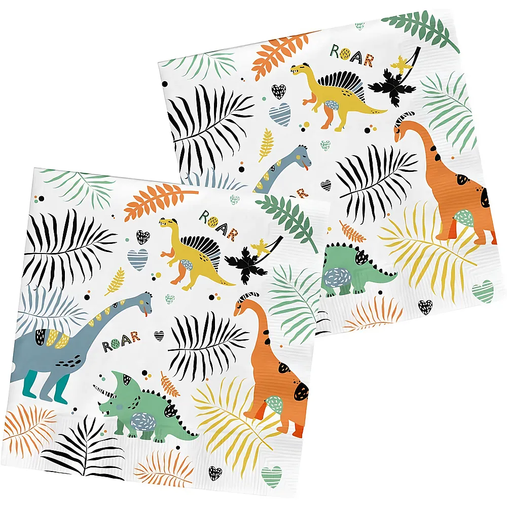 Folat Servietten Dino Roars - 20 Teile