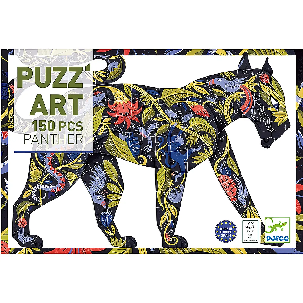 Djeco Puzzle Puzz'Art Panter 150Teile