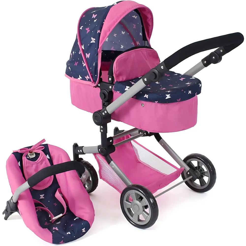 Bayer 3in1 Kombi-Puppenwagen Linus Butterfly