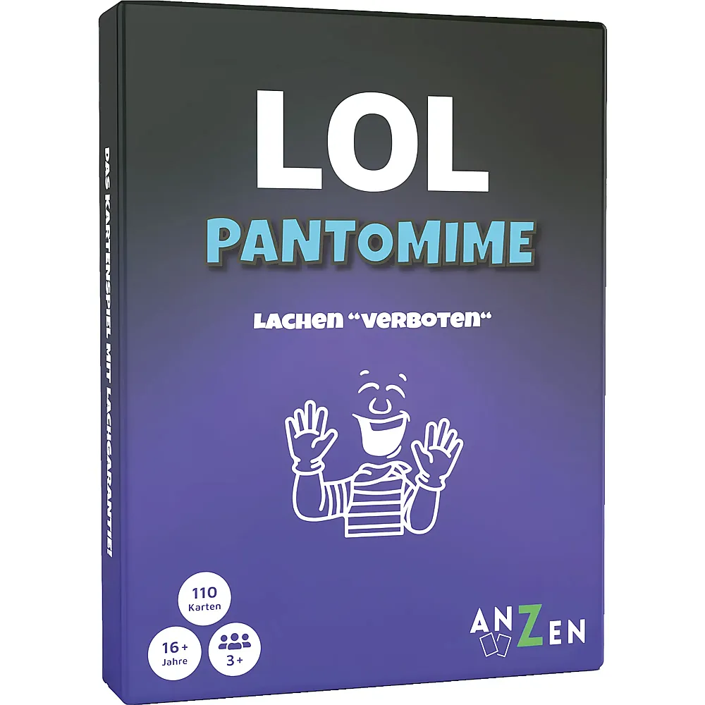 Anzen Spiele LOL PANTOMIME - Lachen verboten DE | Kartenspiele