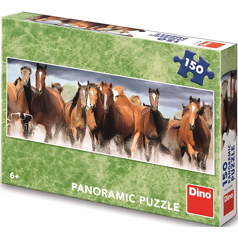 Dino Puzzle Horses in the Water 150Teile