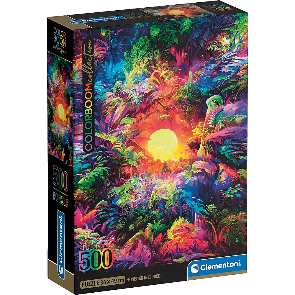 Clementoni Puzzle ColorBoom Psychedelic Jungle Sunrise - 500 Teile
