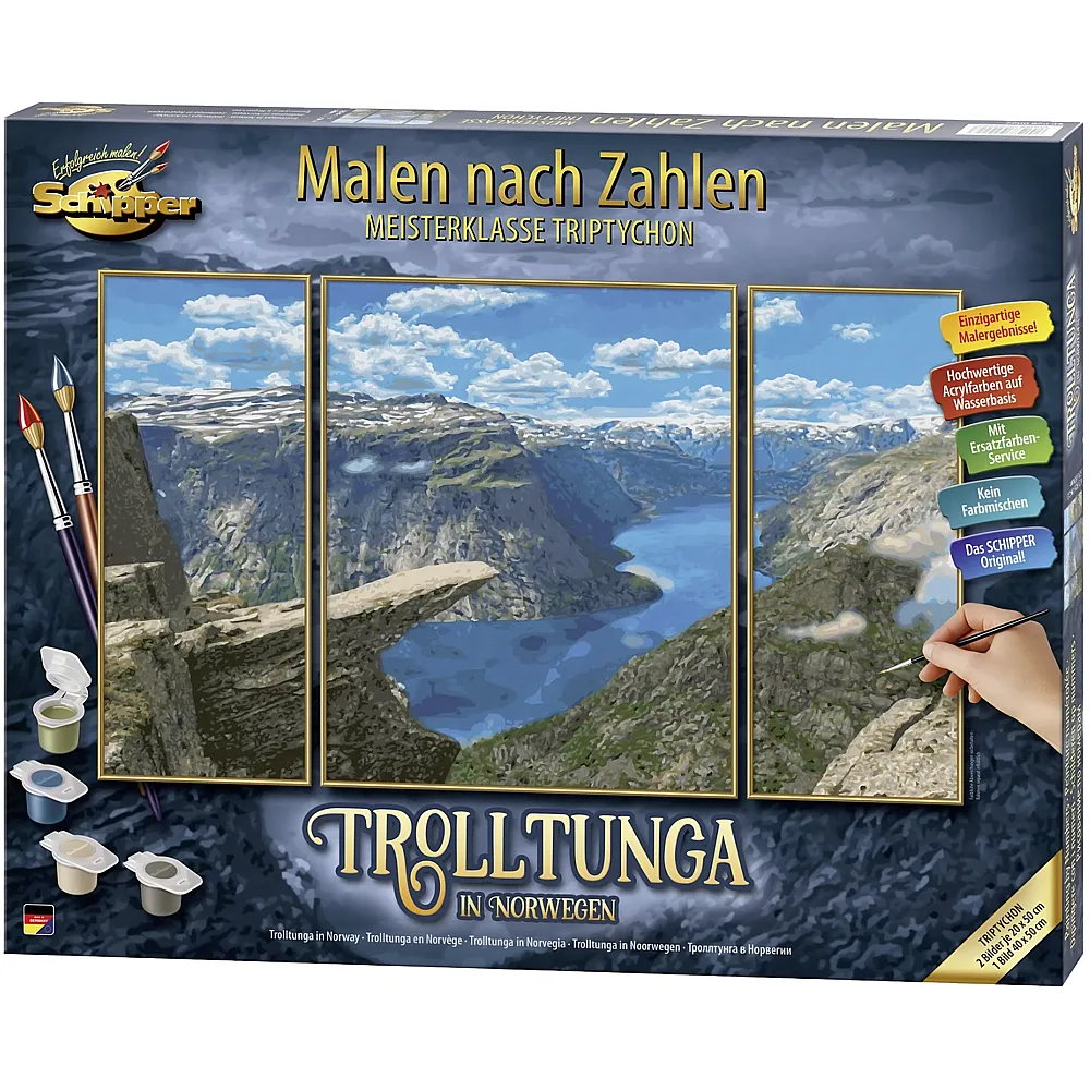 Schipper Landschaftsmotive Malen nach Zahlen Trolltunga in Norwegen