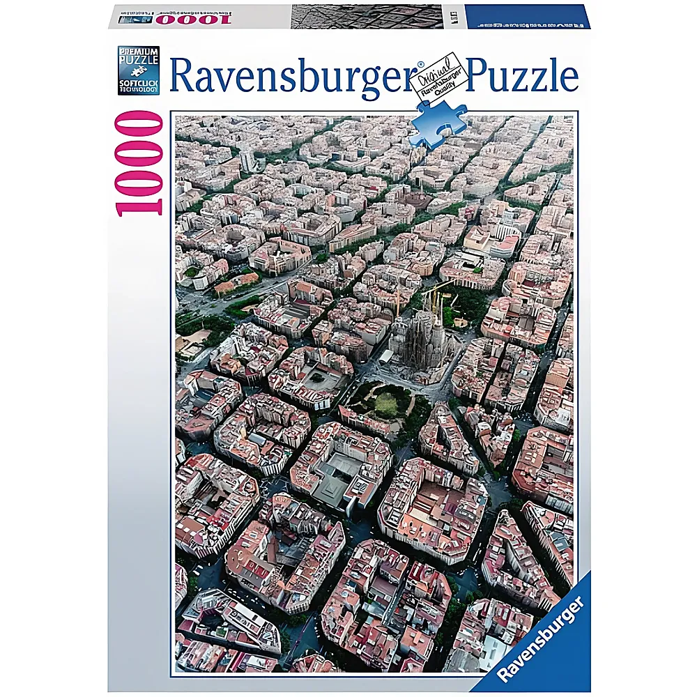 Ravensburger Puzzle Barcelona von Oben - 1000 Teile
