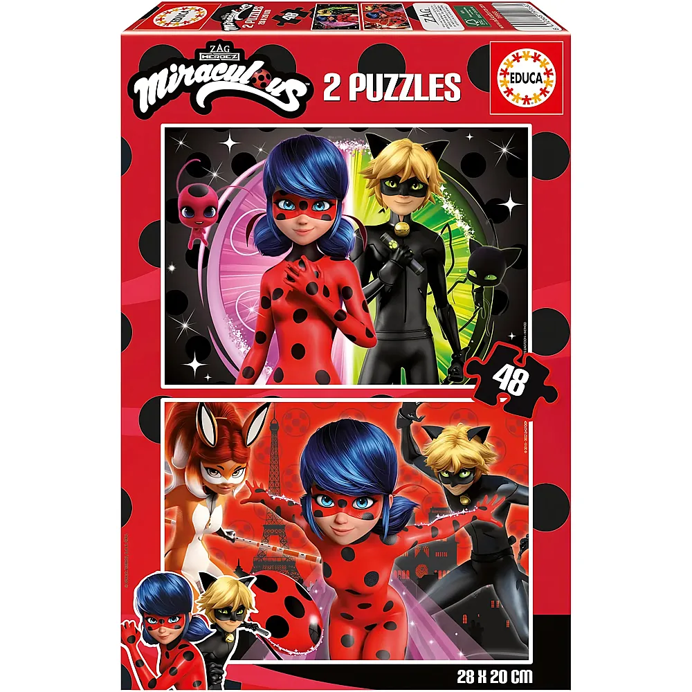 Educa Puzzle 2in1 Miraculous - 48 Teile