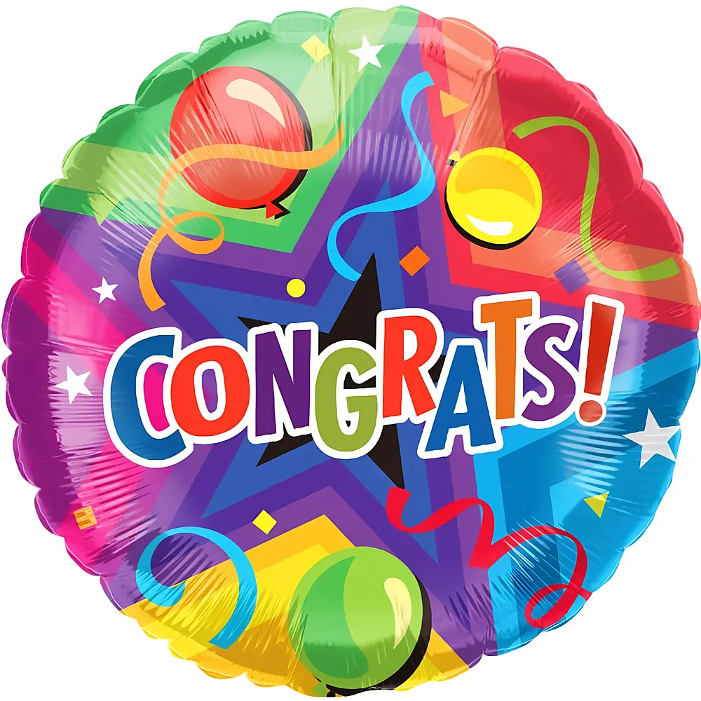 meinspielzeug - Amscan Mini-Folienballon Congrats | Folienballone