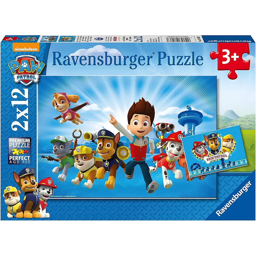 Ravensburger Puzzle Ryder und die Paw Patrol 12Teile