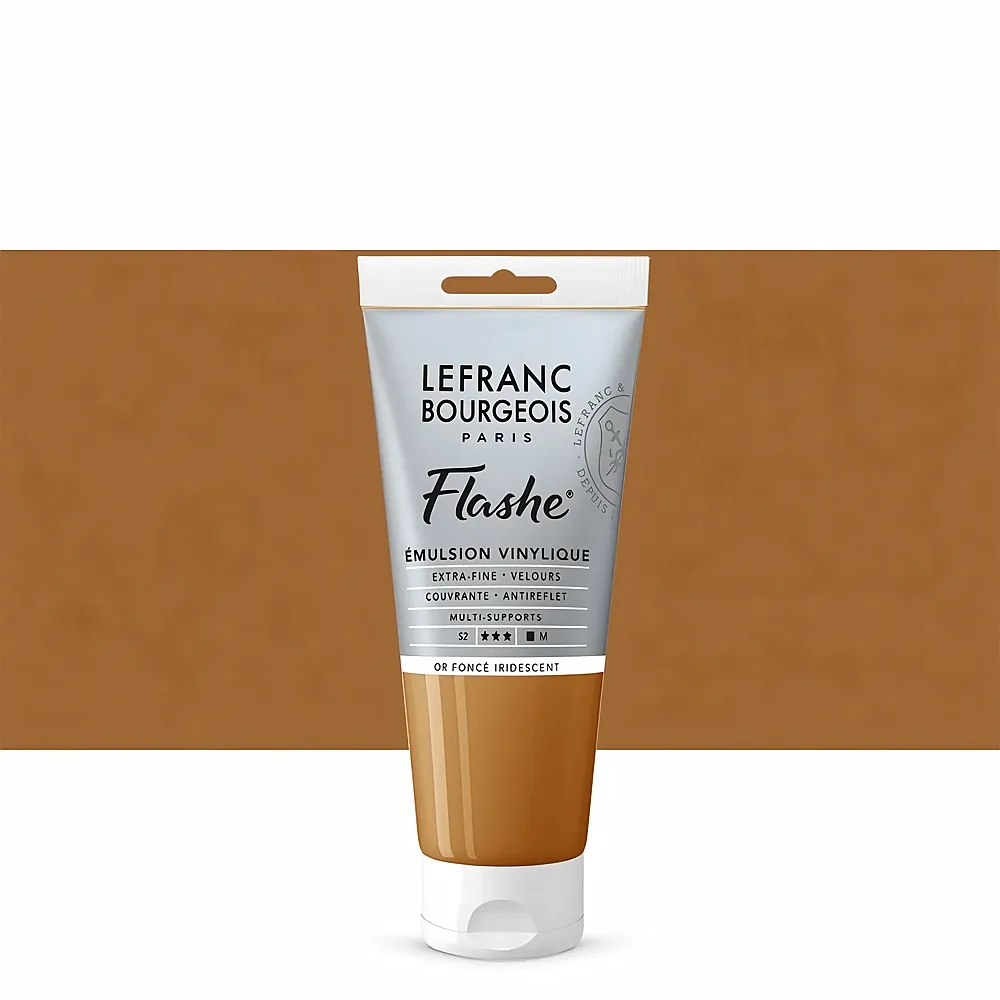 Lefranc Bourgeois Lfb Flashe Acryl 80ml Tube Irisierendes Tiefes Gold - Suche
