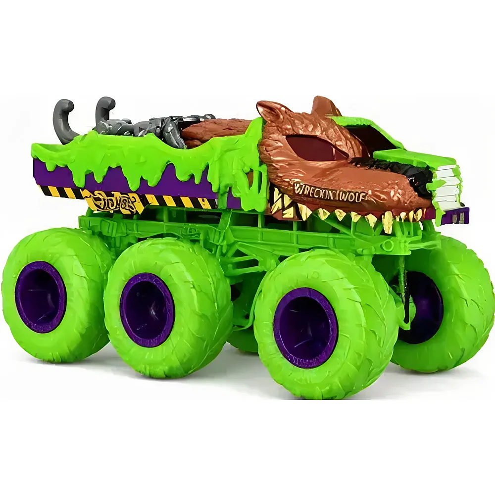 Hot Wheels Monster Trucks Big Rigs Wrecking Wolf - 1:64