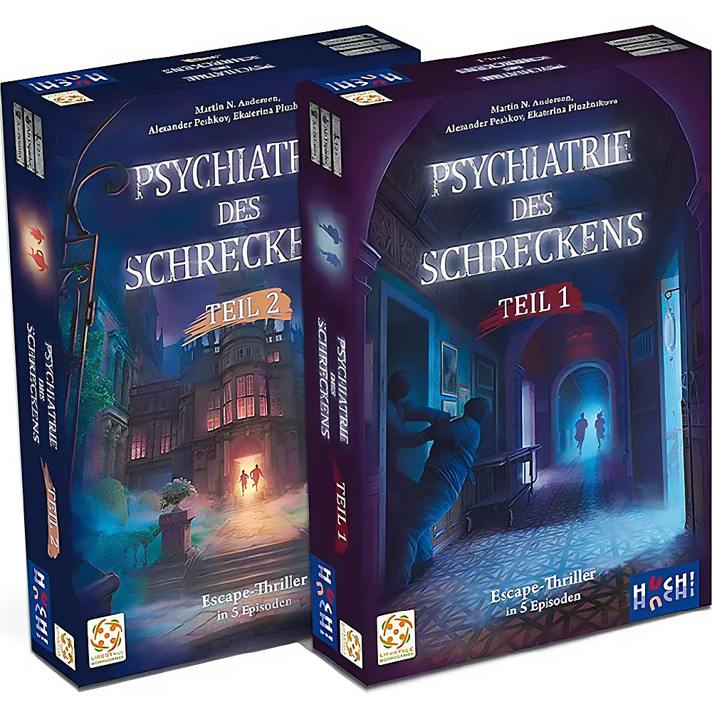 HUCH Spiele Psychiatrie des Schreckens Teil 1+2 in Sammelbox