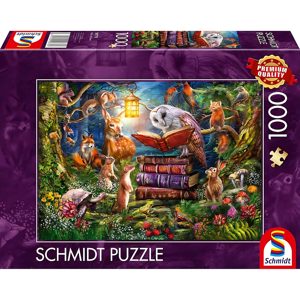 Schmidt Puzzle Waldgeschichten zur Nacht 1000Teile