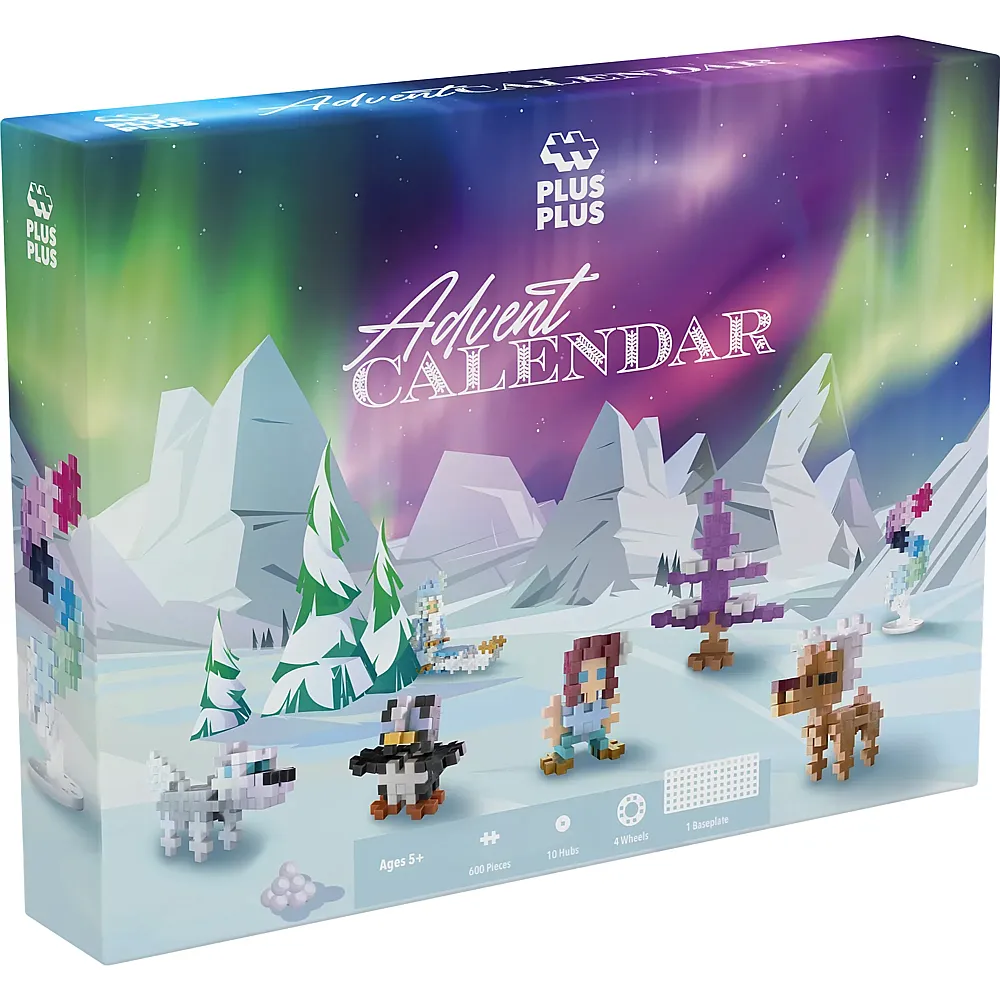 Plus-Plus Basic Adventskalender Nordlichter 600Teile