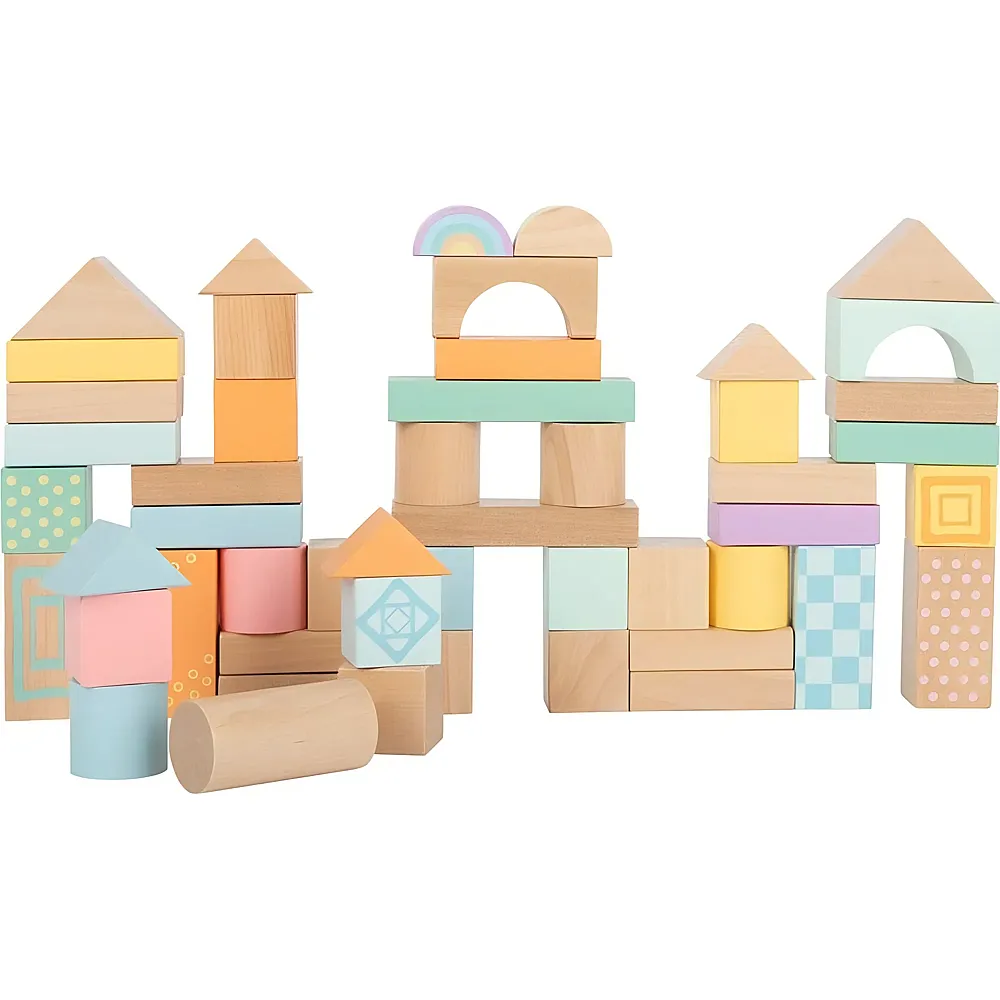 small foot Holzbausteine Pastell - 50 Teile