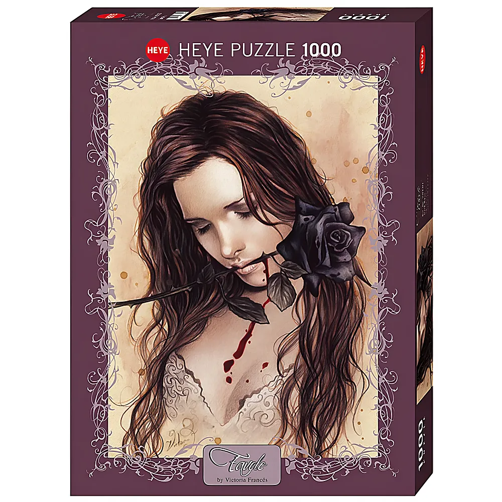 Heye Puzzle Victoria Frances Dark Rose - 1000 Teile