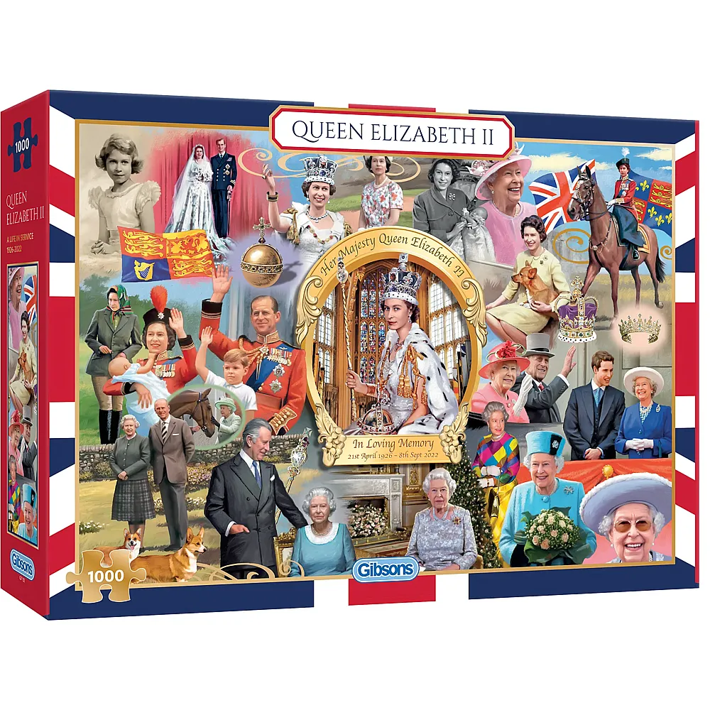 Gibsons Puzzle Queen Elizabeth II - 1000 Teile