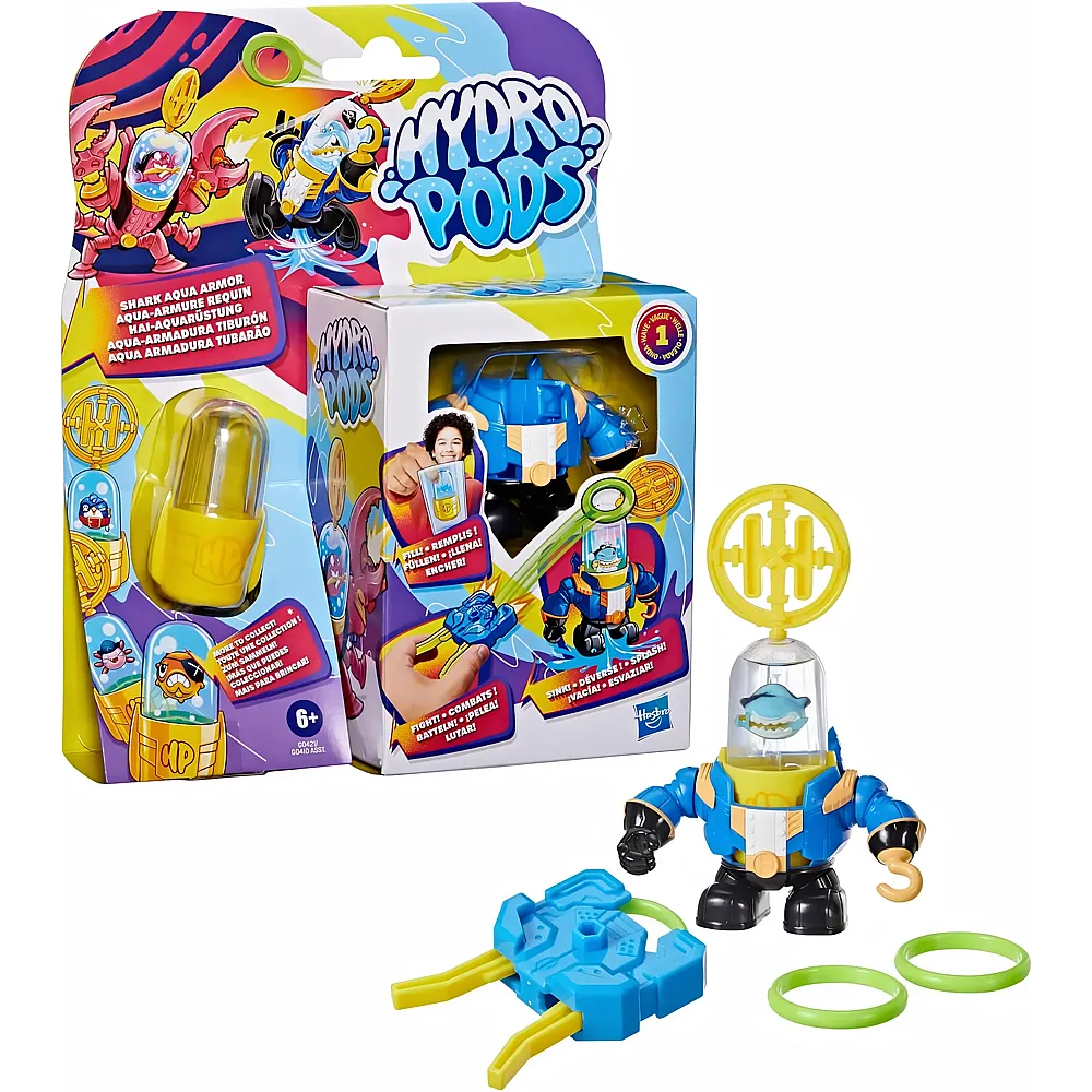 Hasbro Hydro Pods Hai-Aquar�stung, Mech-Anzug Battle-Spielzeug