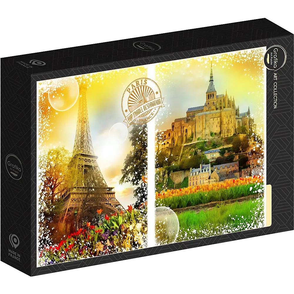 Grafika Puzzle Art Collection Reisen um die Welt - Frankreich 1000Teile