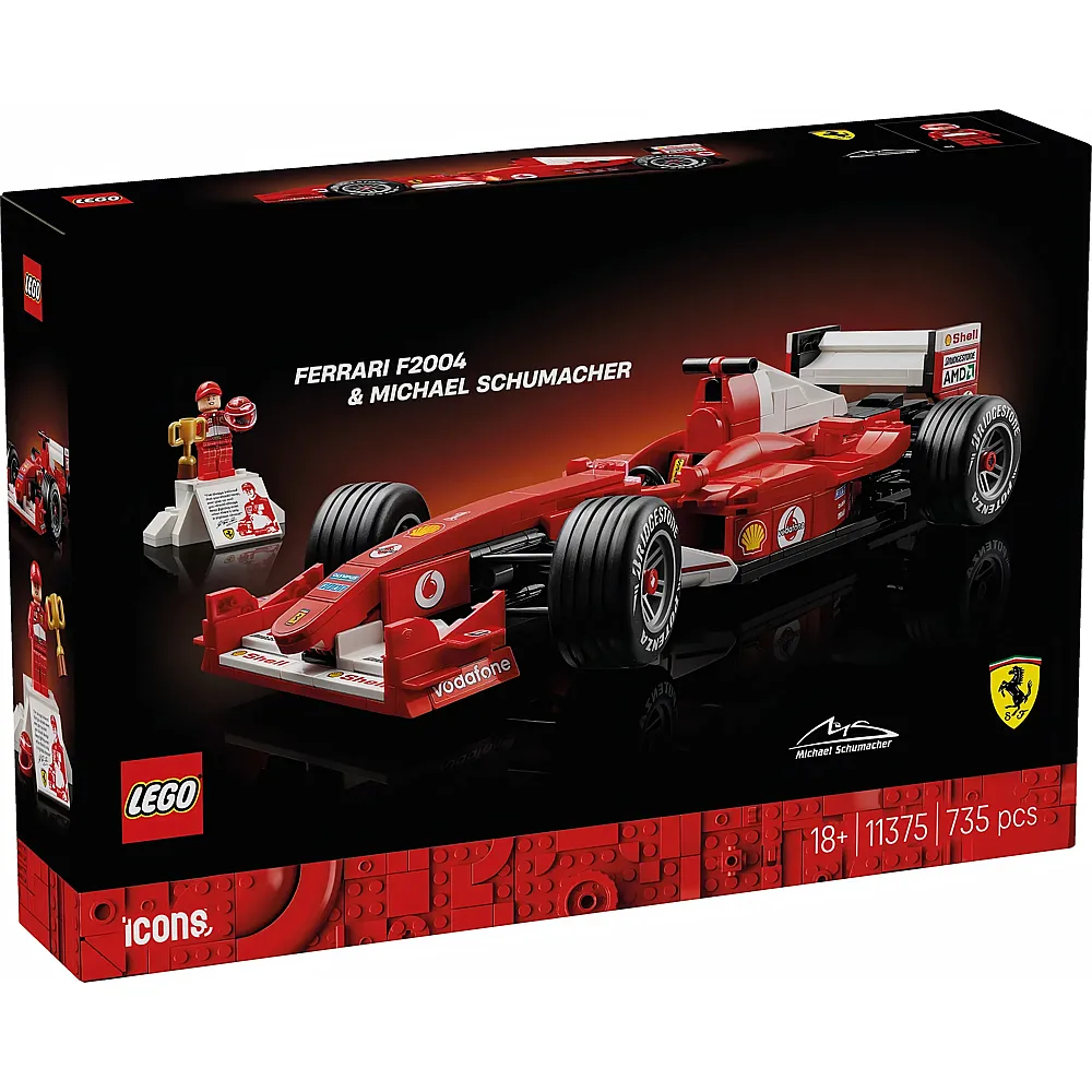 LEGO Icons Ferrari F2004 und Michael Schumacher 11375
