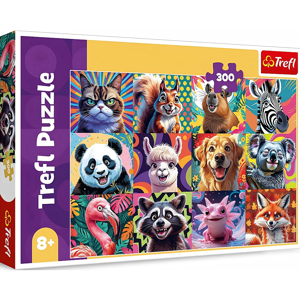 Trefl Puzzle Lustige Tierportraits - 300 Teile