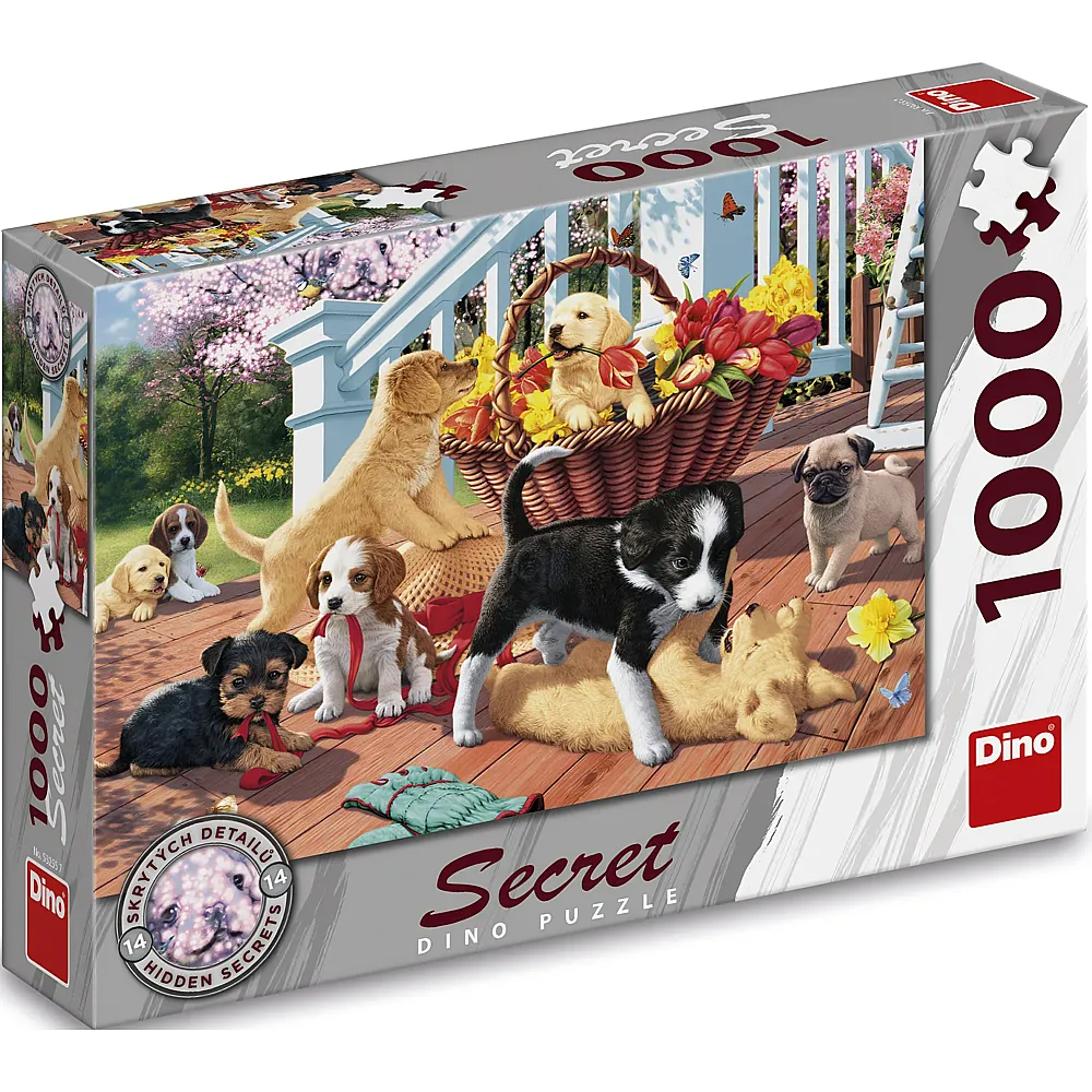 Dino Puzzle Secret Puzzle Welpen 1000Teile