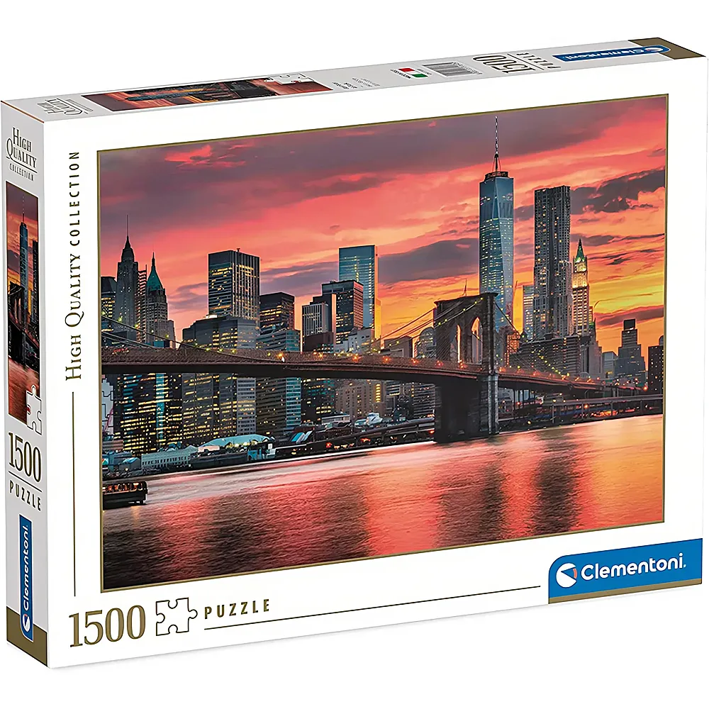 Clementoni Puzzle High Quality Collection New York East River 1500Teile