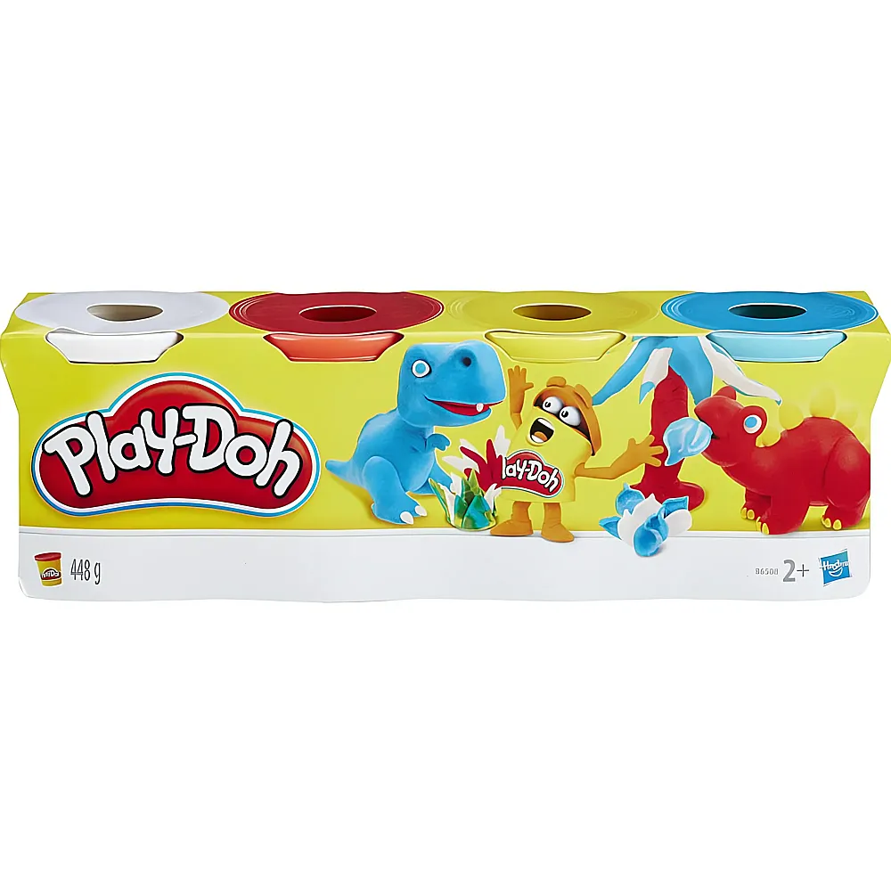 Play-Doh Classic 4er Pack Knete Grundfarben