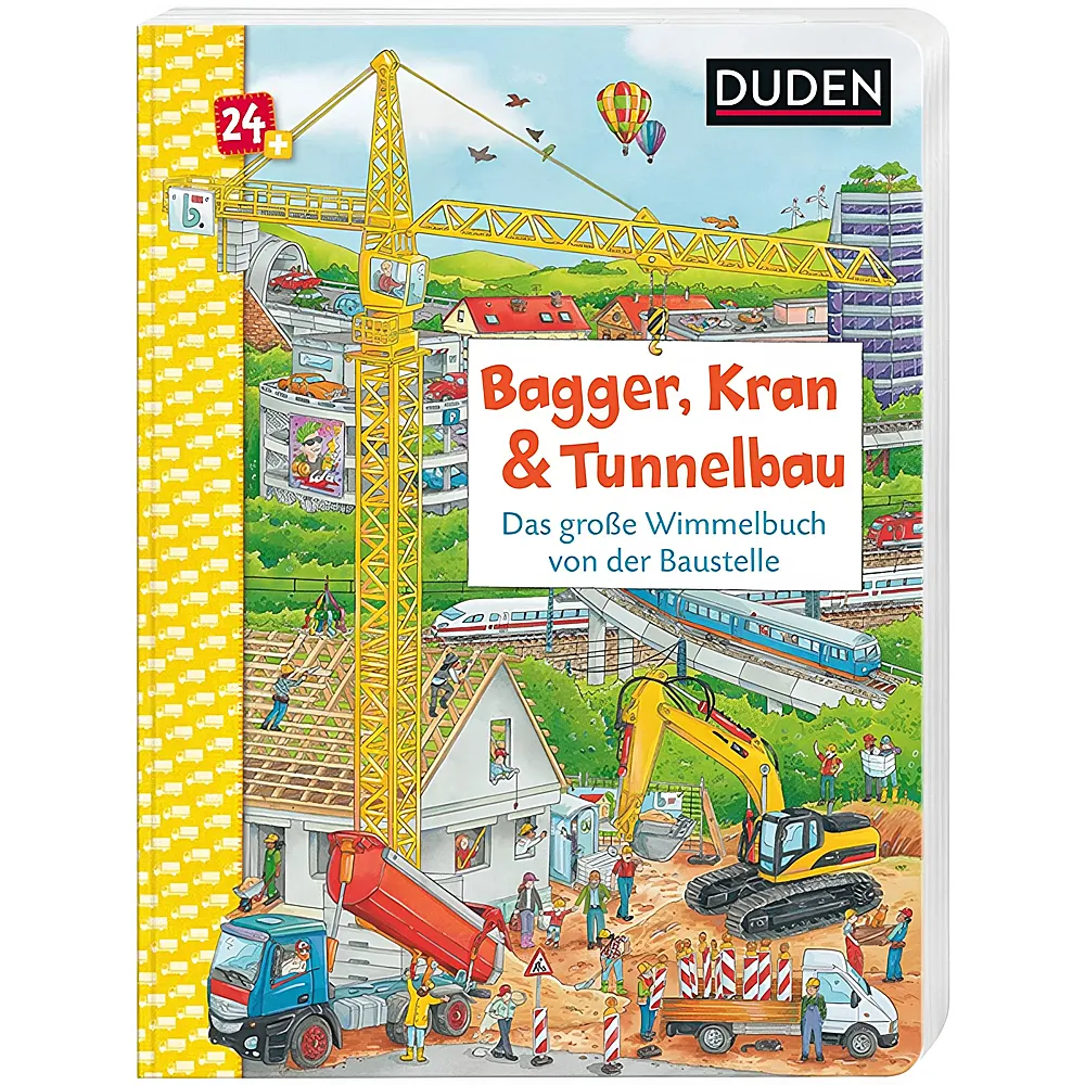 Duden Wimmelbuch Bagger, Kran & Tunnelbau