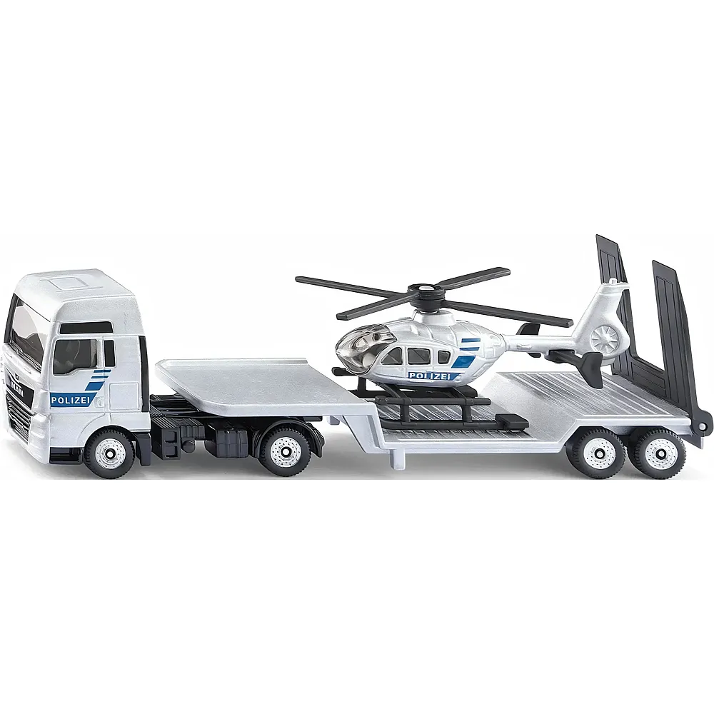 Siku MAN Lkw mit Polizei Helikopter