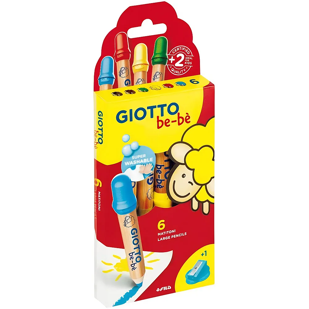 Giotto be-b� Jumbo-Farbstifte 6Teile