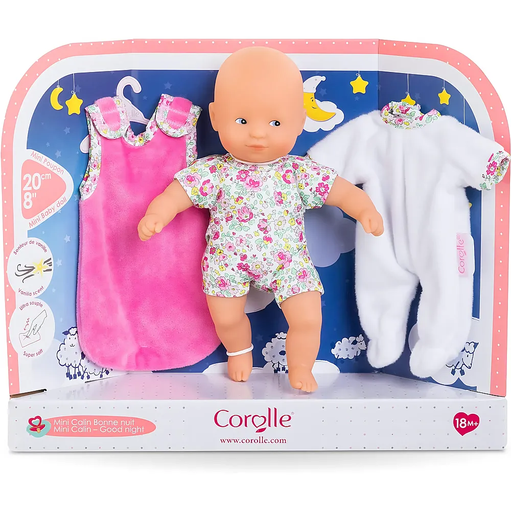 Corolle Mon Premier Poupon Mini Calin Gute Nacht Set - 20 cm - Babypuppen