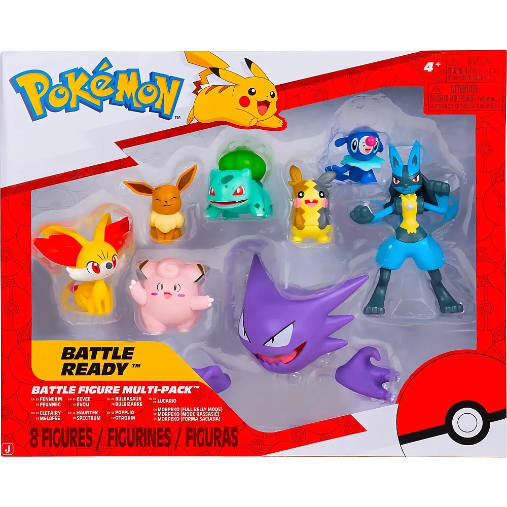 Jazwares Pok�mon 8er Pack Battle Figuren