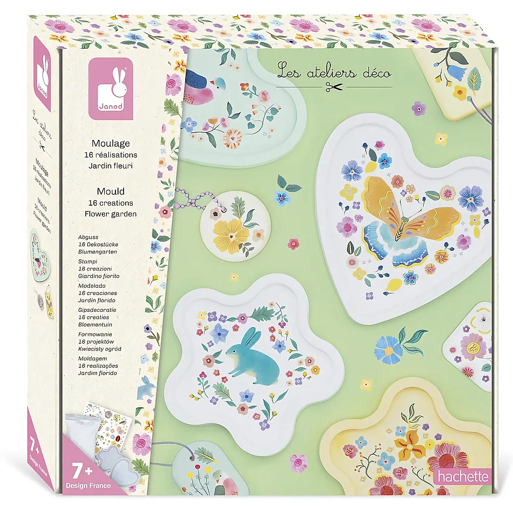 Janod Dekost�cke Flower Garden - 16 Teile