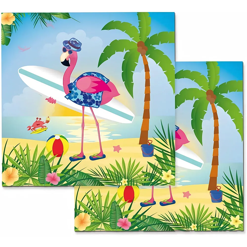 Folat Servietten Flamingo - 20 Teile