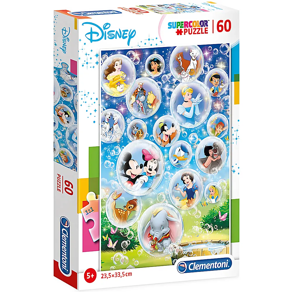Clementoni Puzzle Supercolor Mickey Mouse Disney Classic 60Teile