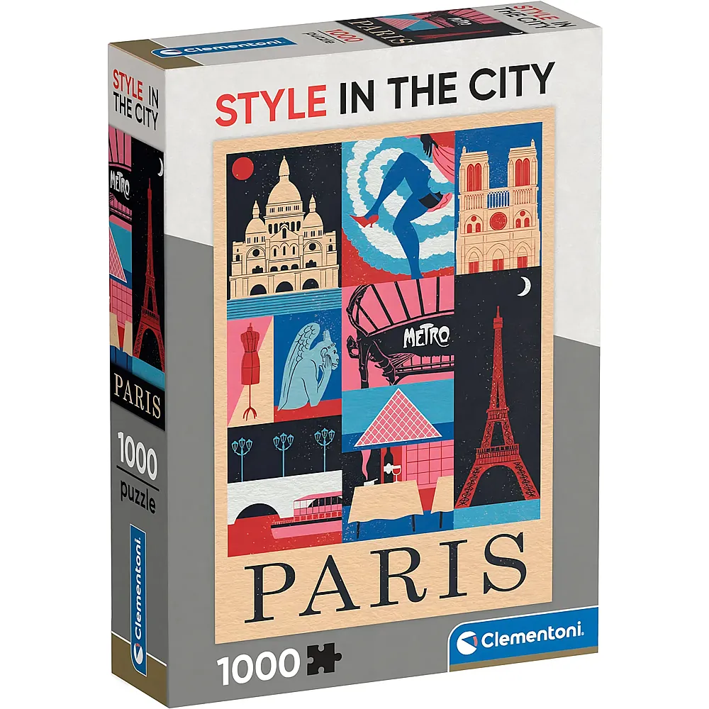 Clementoni Puzzle Paris Style in the City 1000Teile