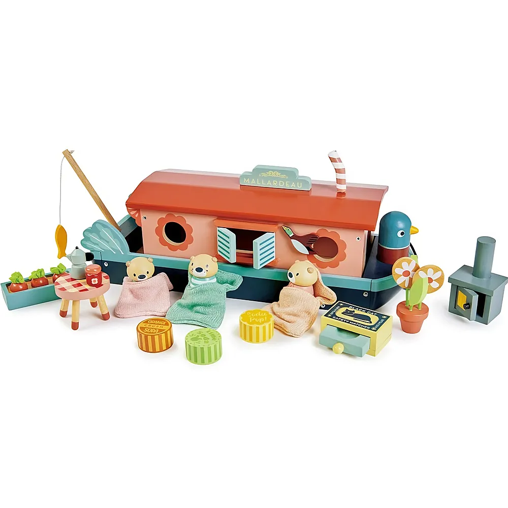 Tender Leaf Toys Hausboot