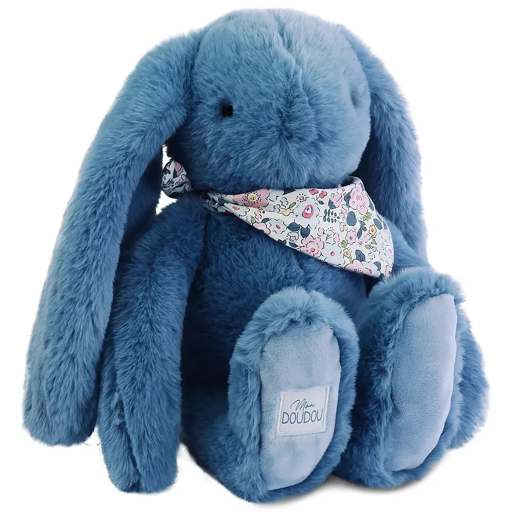 Doudou et Compagnie Fleurette Hase Blau - 35 cm