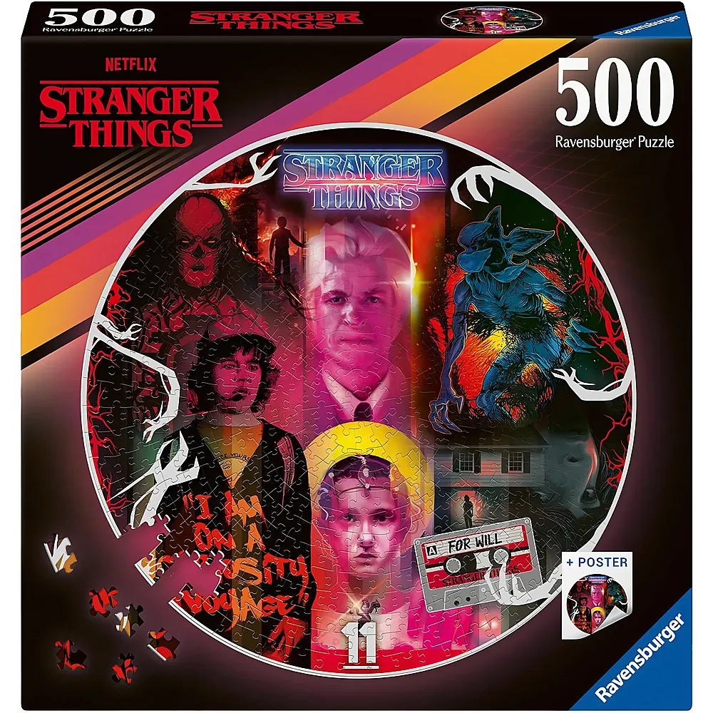Ravensburger Puzzle Stranger Things Friends Don't Lie - 500 Teile