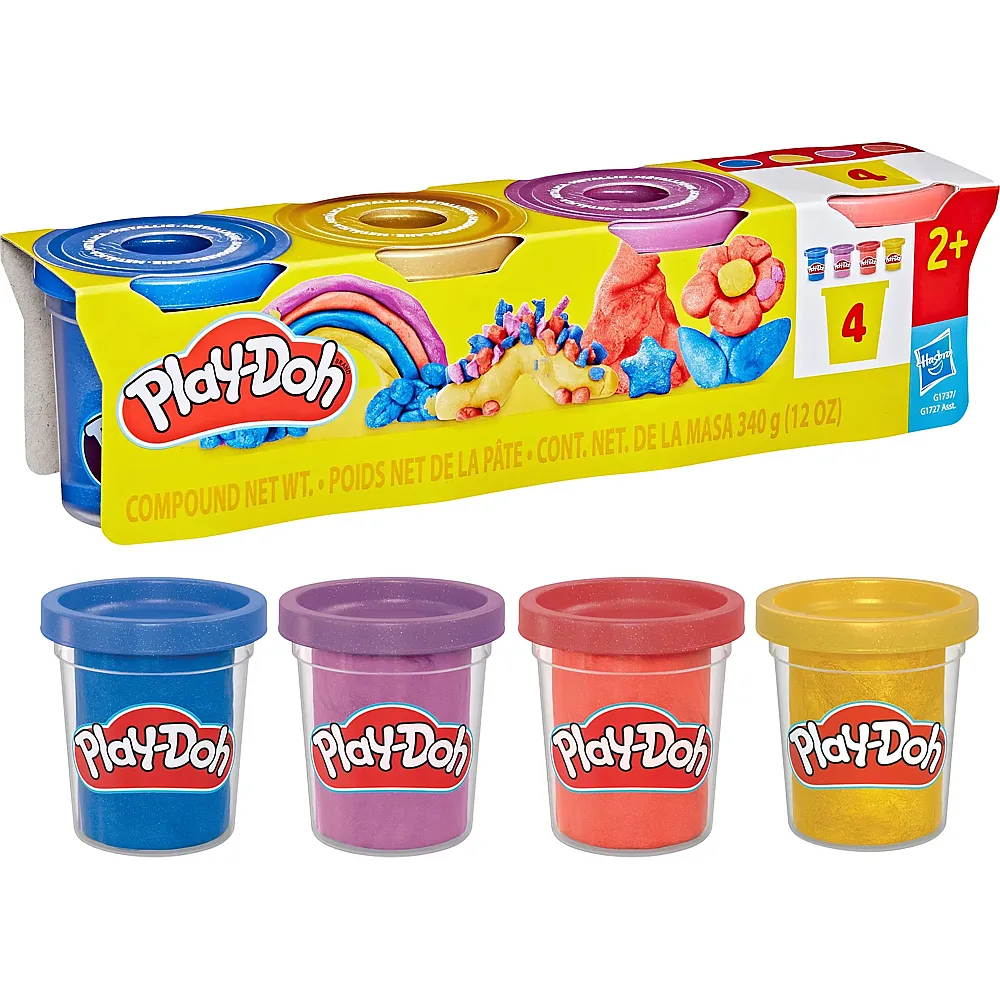 Play-Doh 4er Pack Metallic