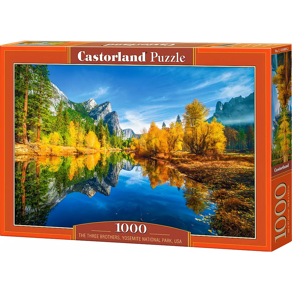 Castorland Puzzle The Three Brothers, Yosemite National Park, USA - 1000 Teile