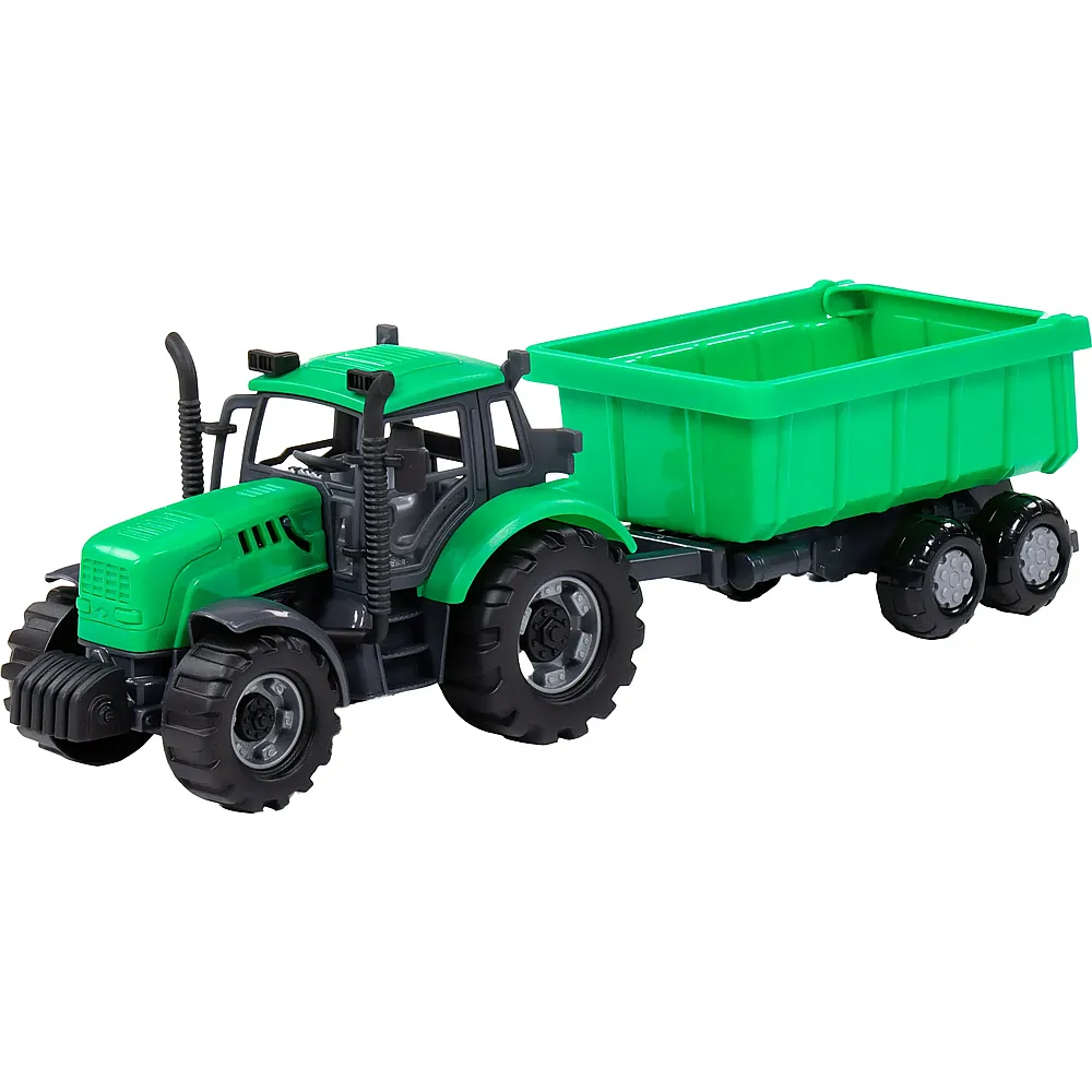 Cavallino Toys 1:32 Traktor mit Kippanh�nger Gr�n
