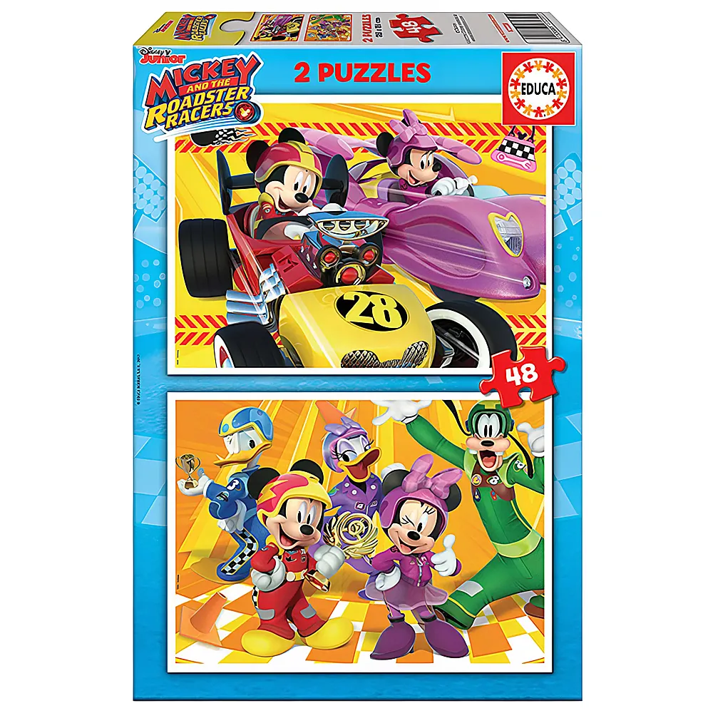 Educa Puzzle Mickey Roadster Racers 2x48
