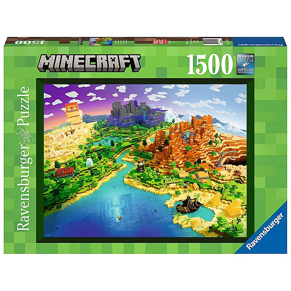 Ravensburger Puzzle World of Minecraft 1500Teile