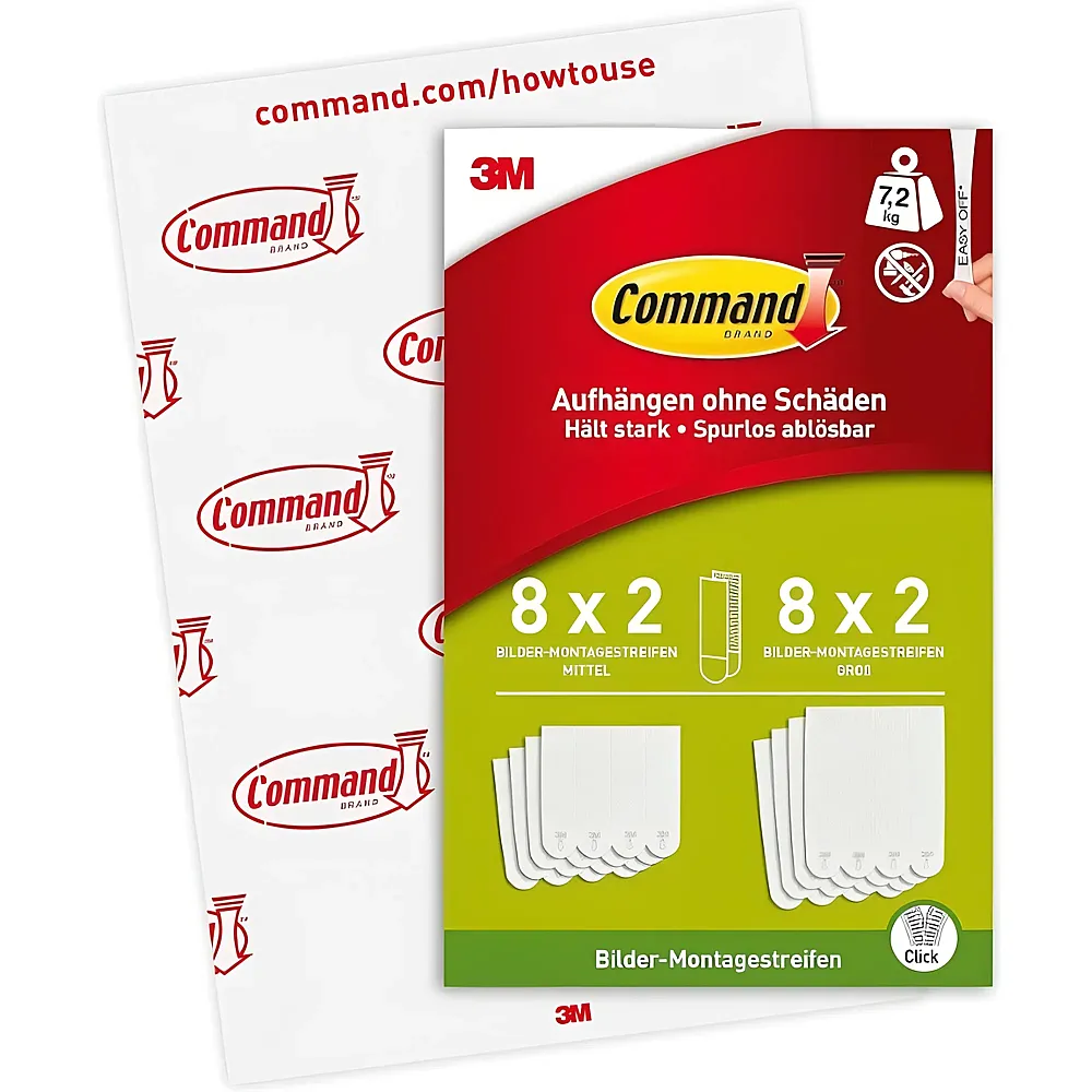 3M Command Bilder-Montagestreifen M+L