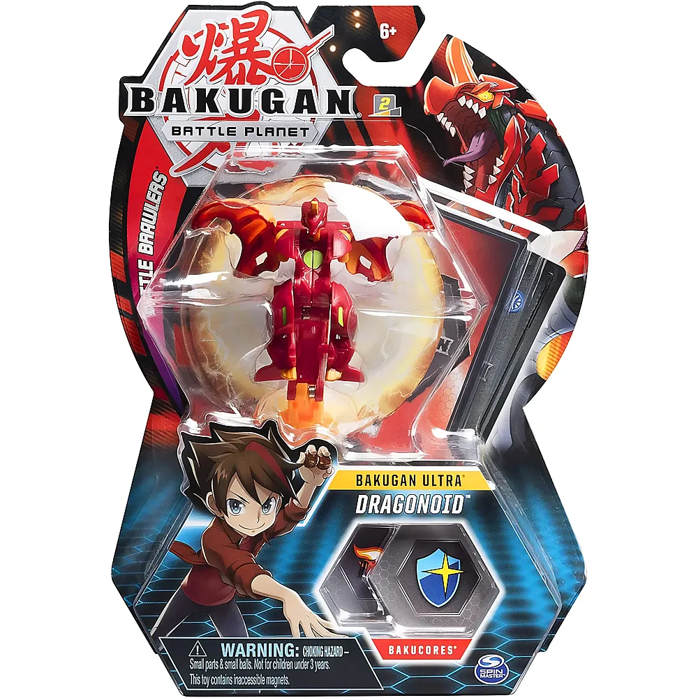 Spin Master Bakugan Battle Planet  Dragonoid & Trading Card