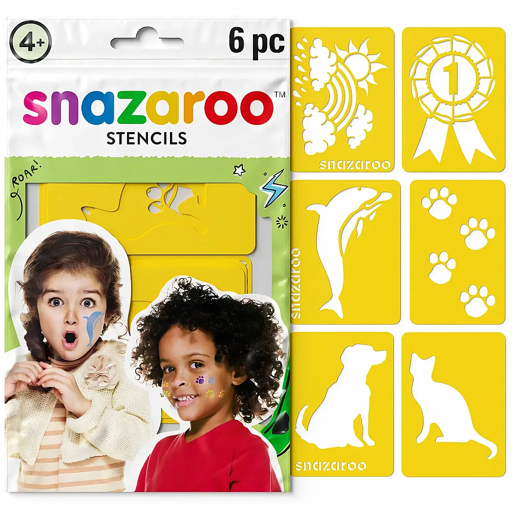 Snazaroo 6 Schminkschablonen Gemischt - Suche