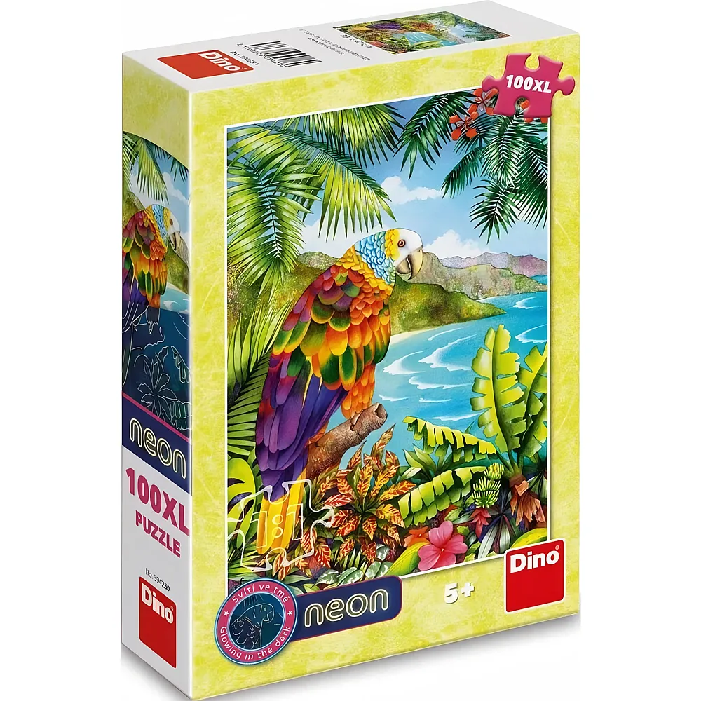 Dino Puzzle Papagei im Dschungel - 100 Teile