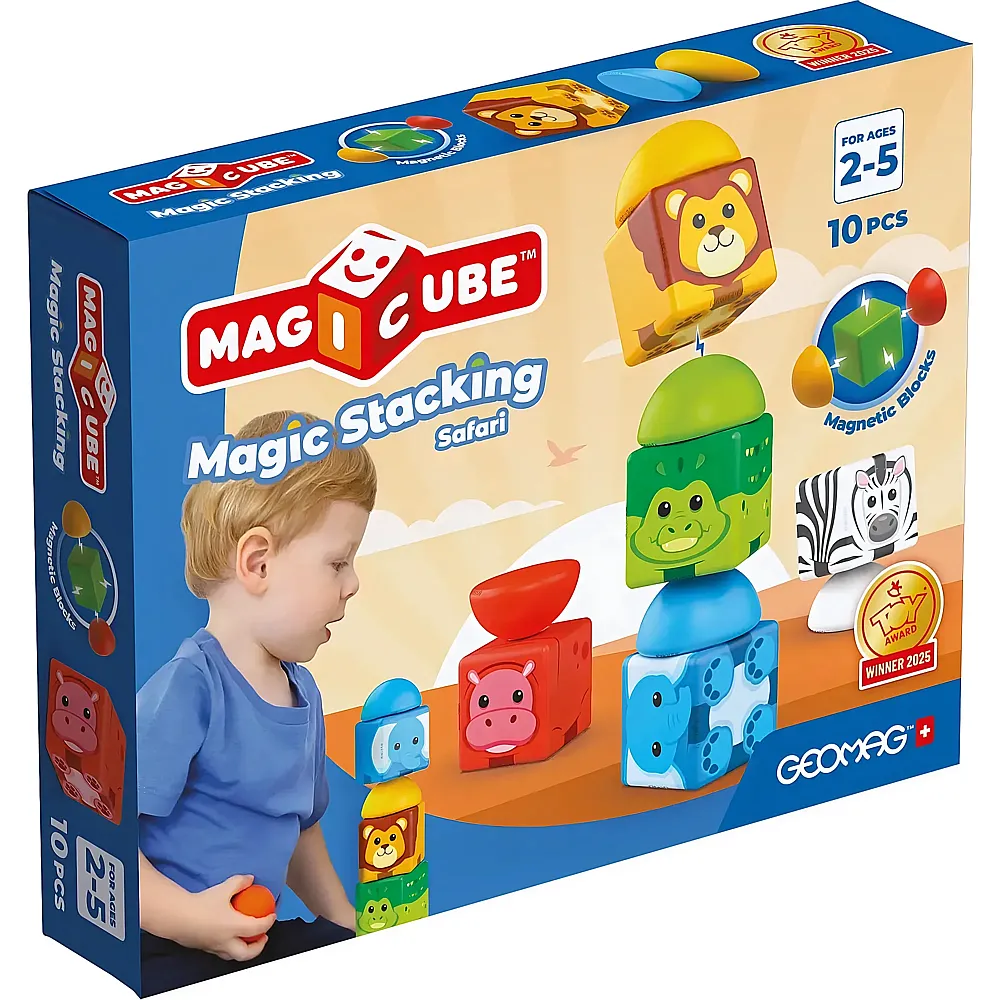 Geomag Magicube Blocks Stacking Safari - 10 Teile
