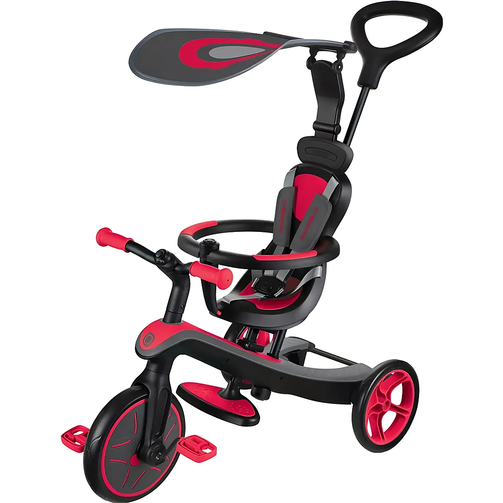 Globber 4in1 Laufrad & Dreirad Trike Explorer Rot